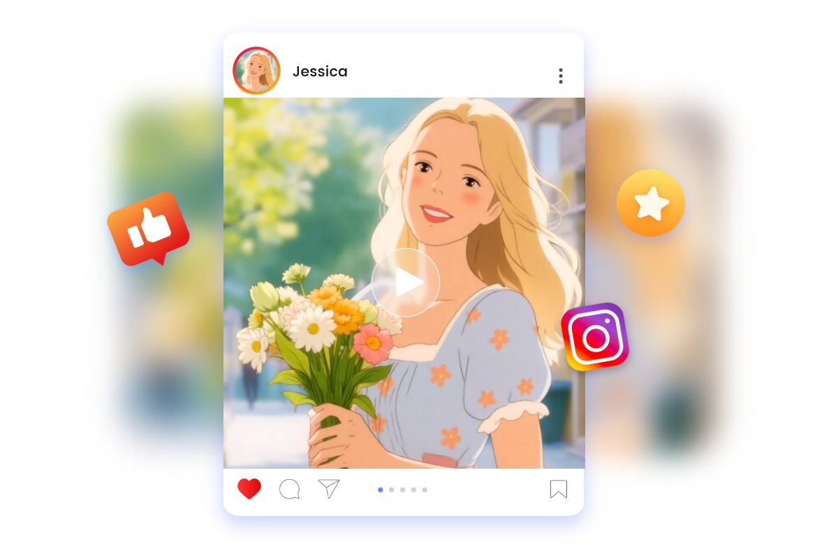 Make social media clips pop with ai video