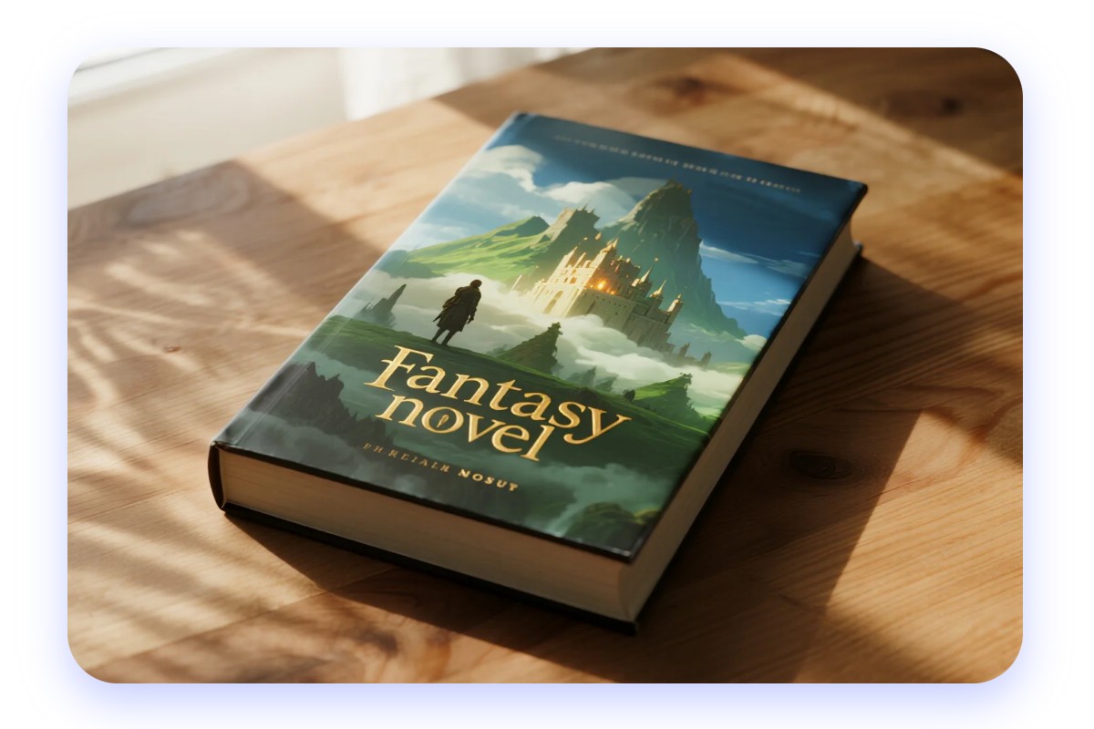 Make stories with novel illustrations covers