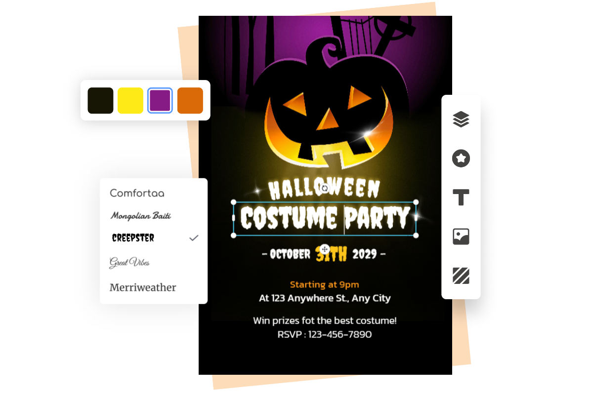 Make stunning halloween poster with halloween background