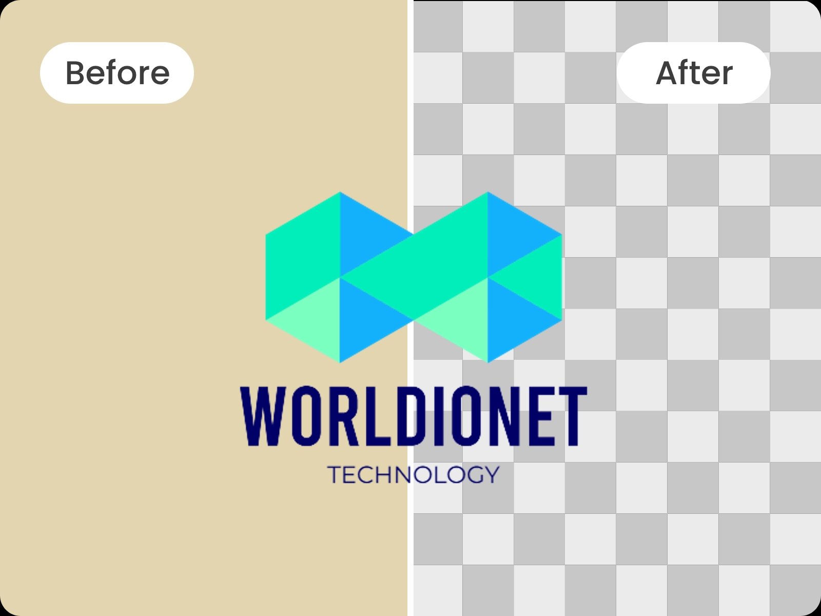 Make your logo background transparent in one click