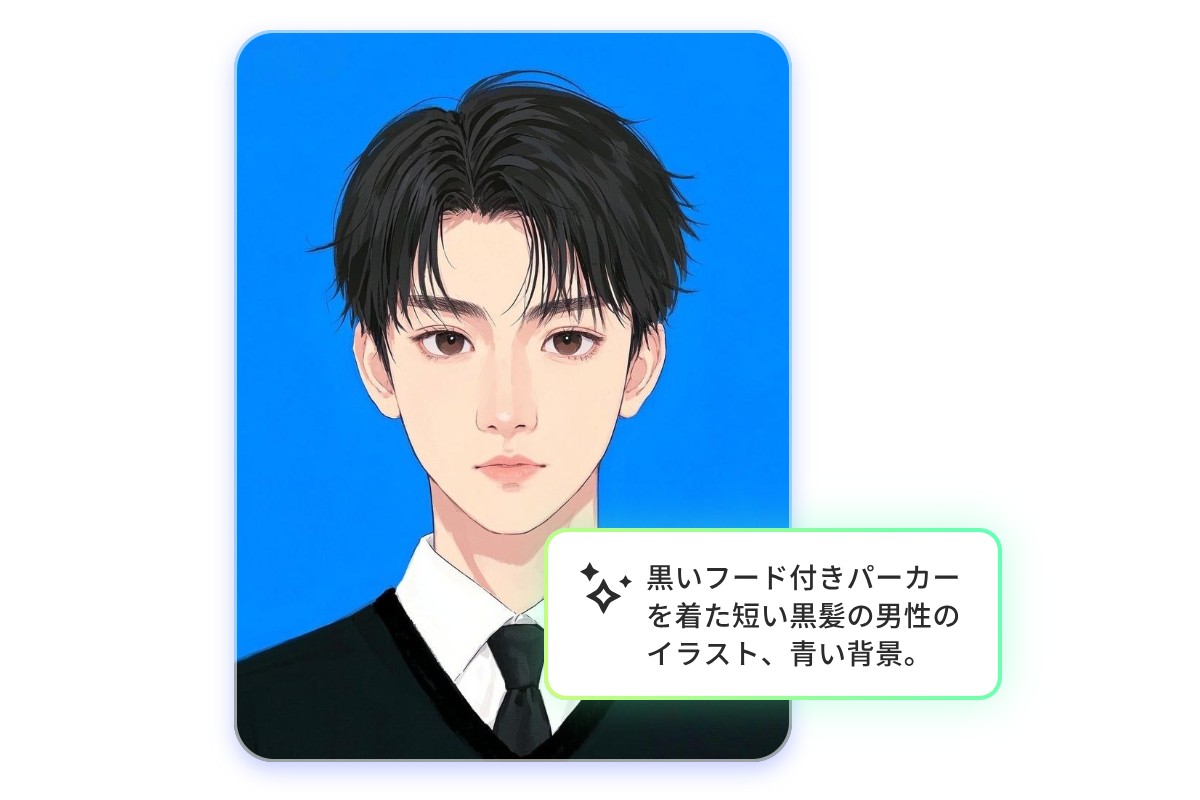 テキストから推し男子高校生を生成