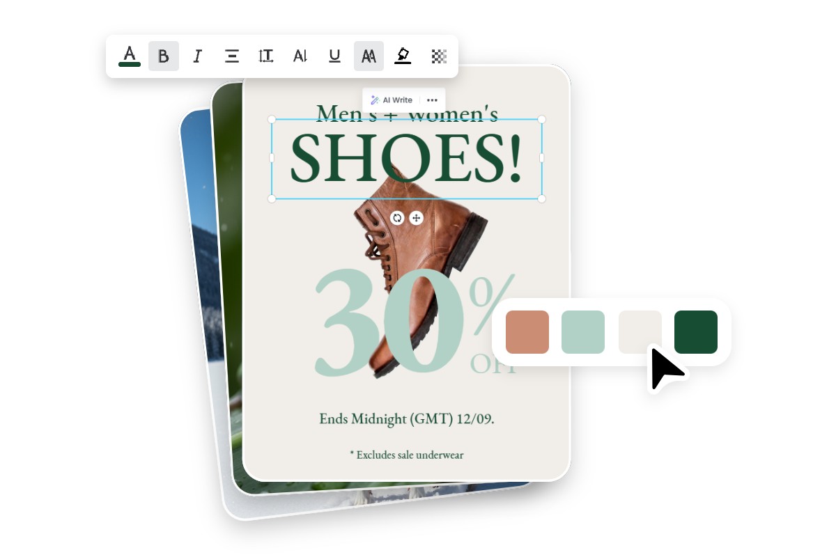 Manually edit posters