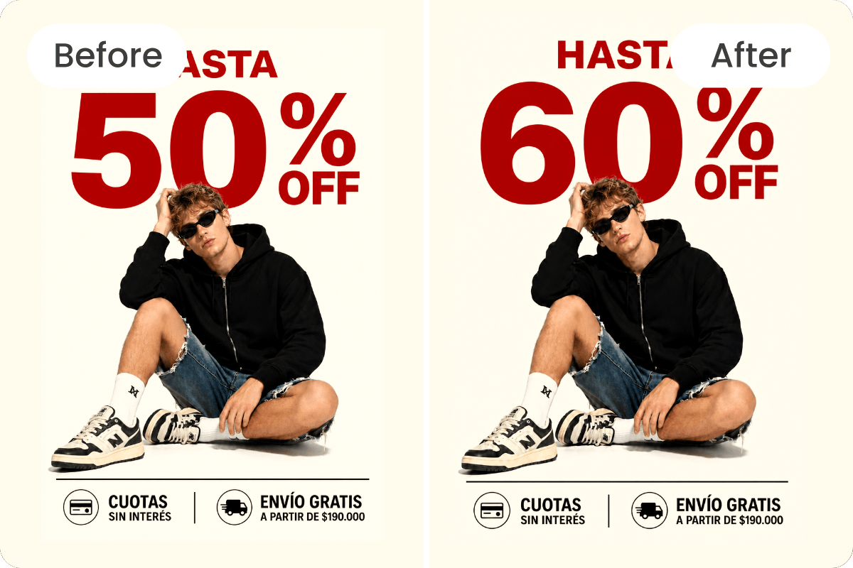 Marketing photos ai replace