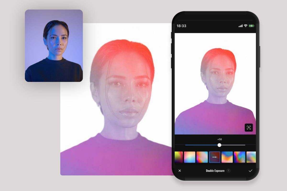 Masquage de photos dans l'application de Fotor