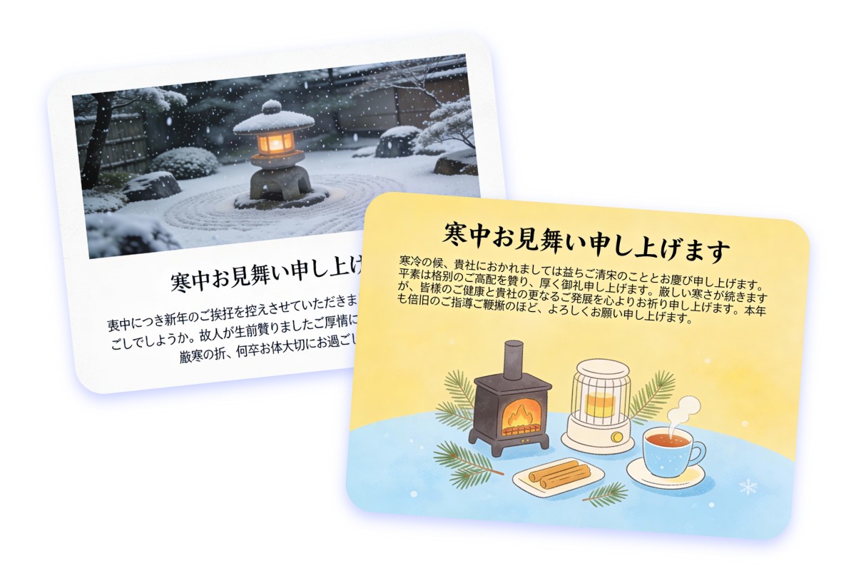 寒中見舞いテンプレート集