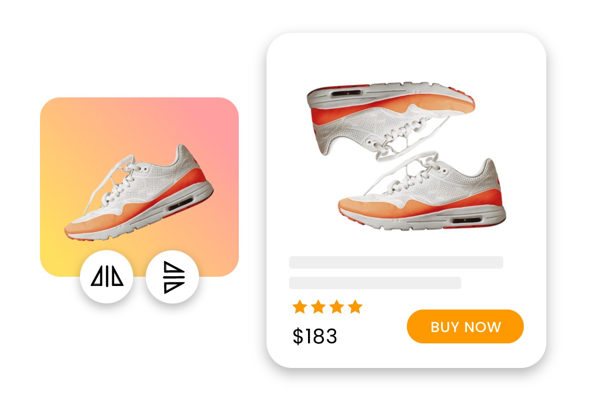 Mirror a product image to attract customers