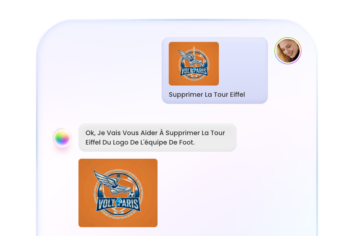 Modifier votre logo de foot avec fotor a I agent