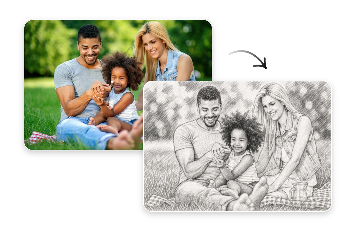 More than 14 million sketch conversions with fotor