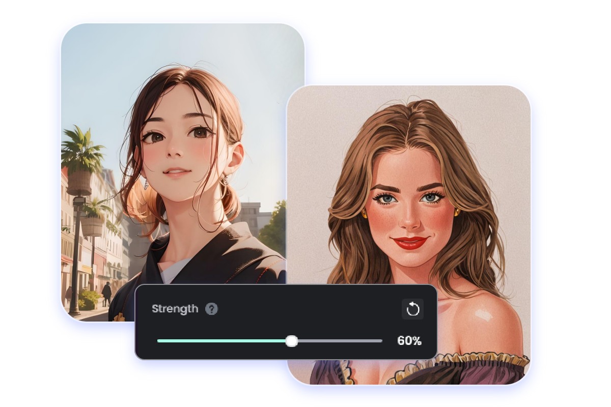 合成強度を自由に調整できる画像合成