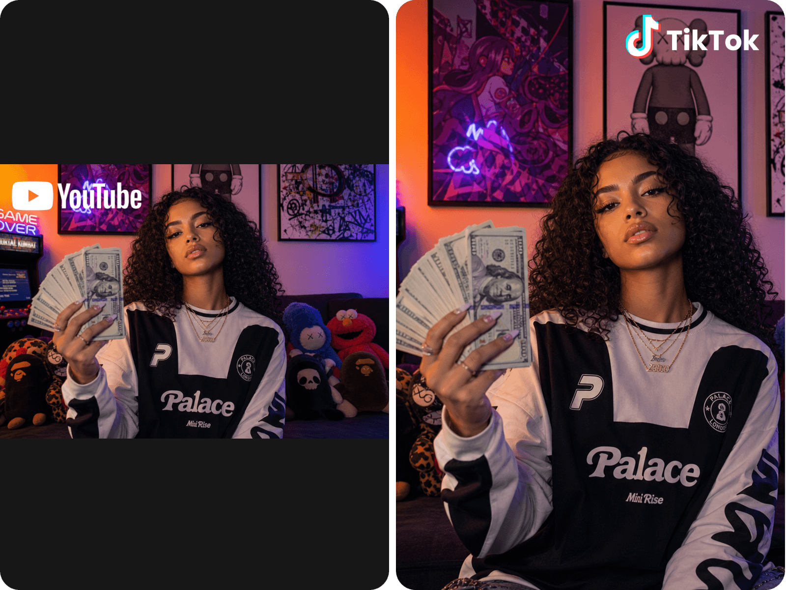 Musikvideos in sozialen medien posten