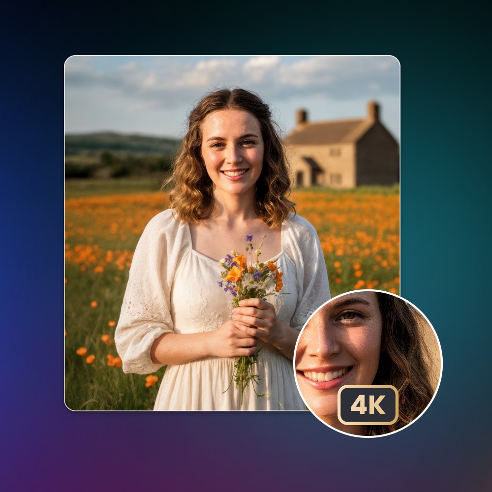 本物のような肌質感を持つNano banana Pro生成の4K女性画像