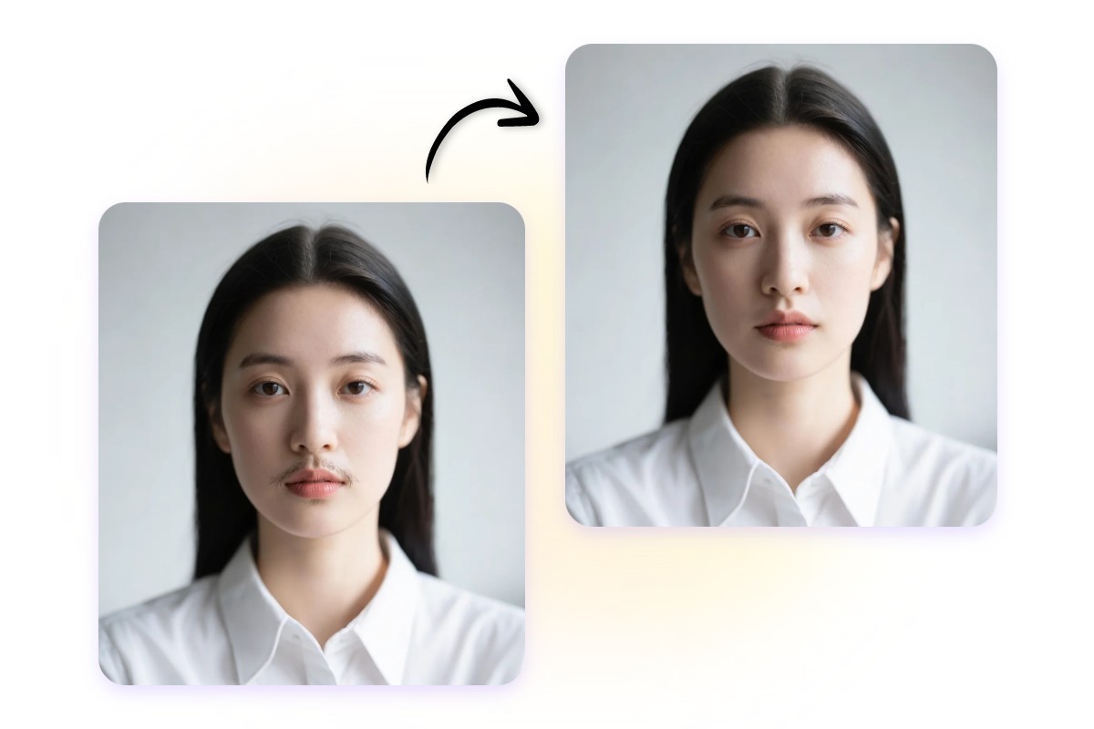 女子青髭の跡まできれいに処理