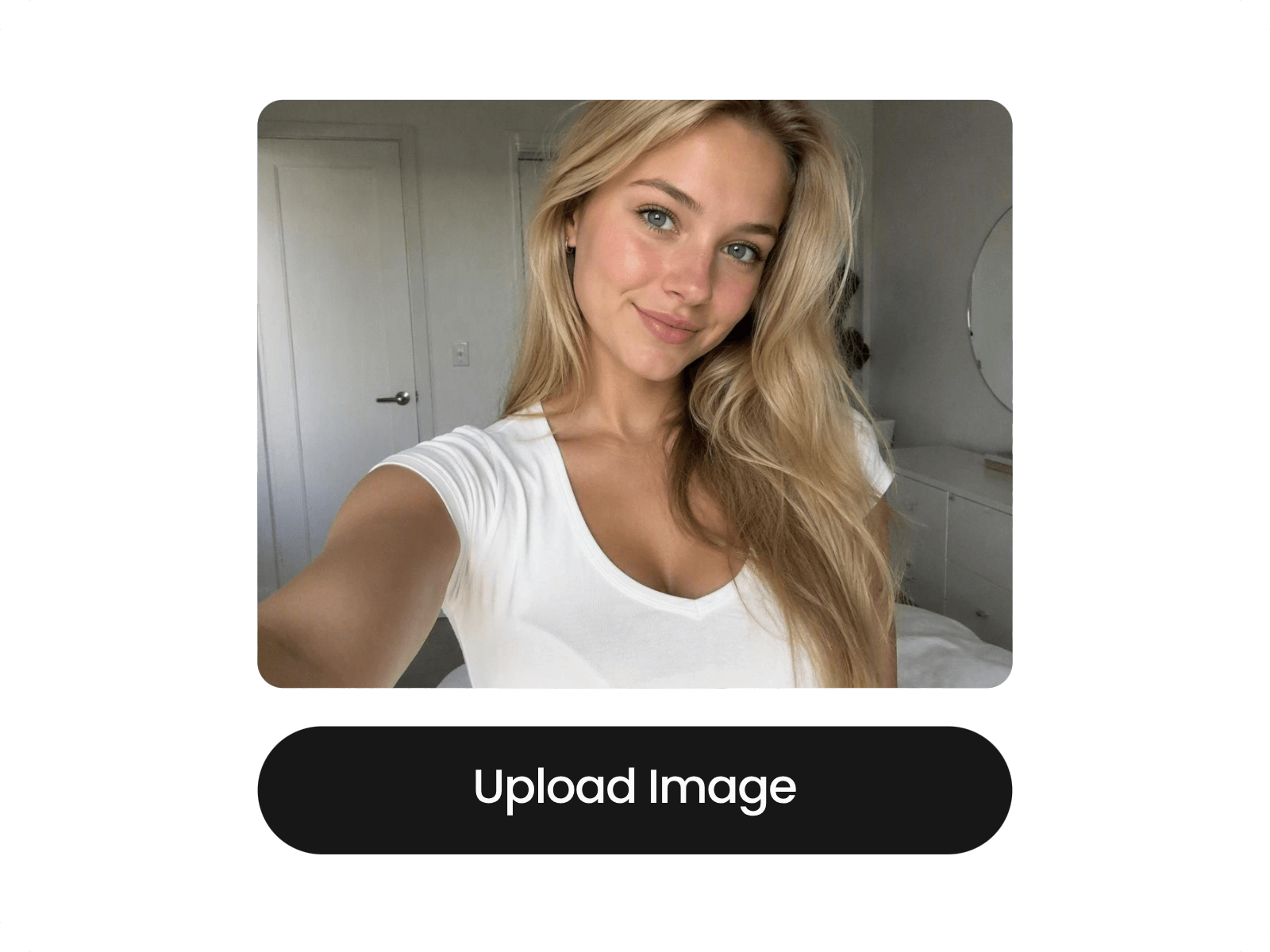 One upload a front facing photo
