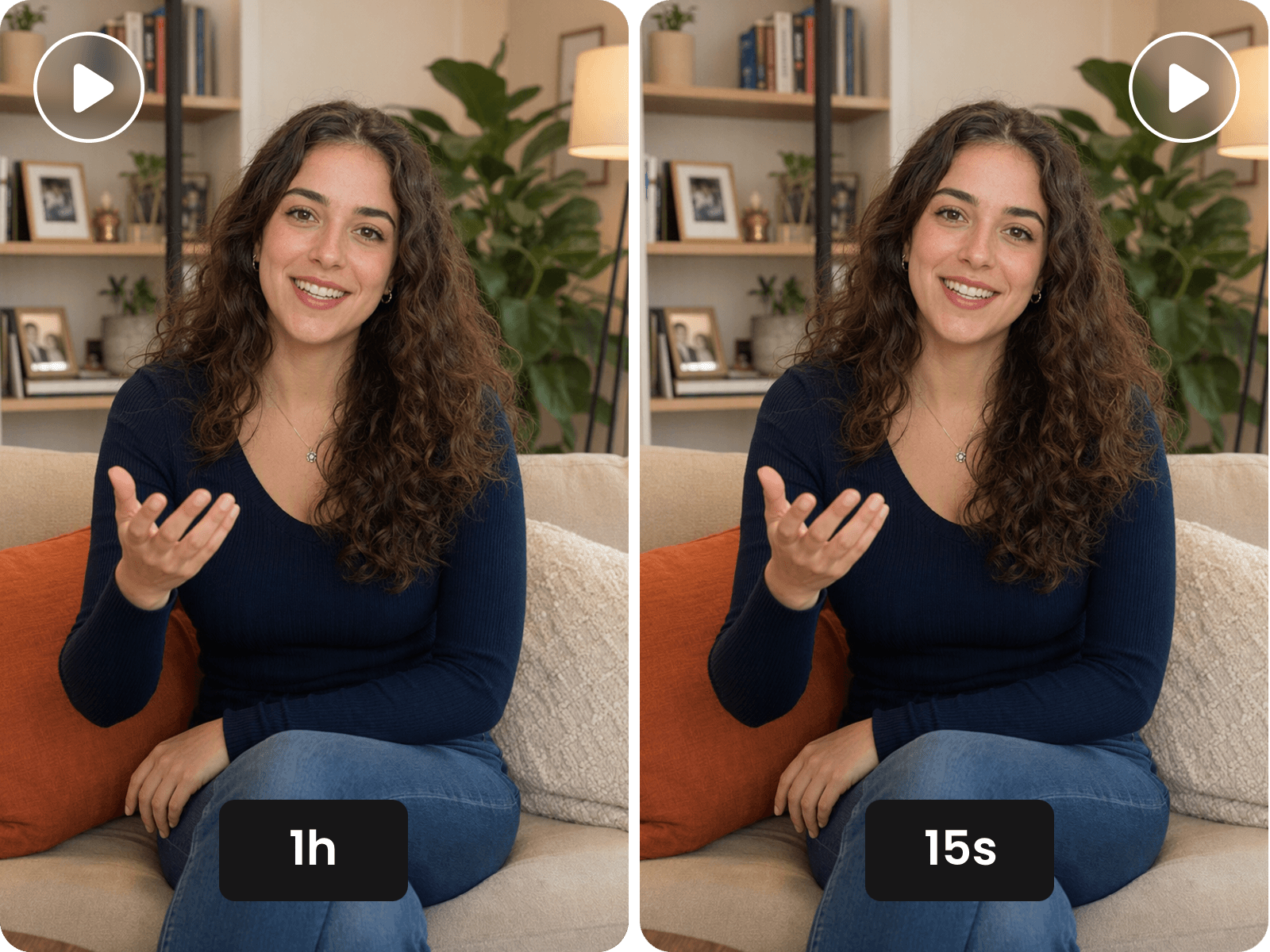 Optimize the duration of a talking woman video for x