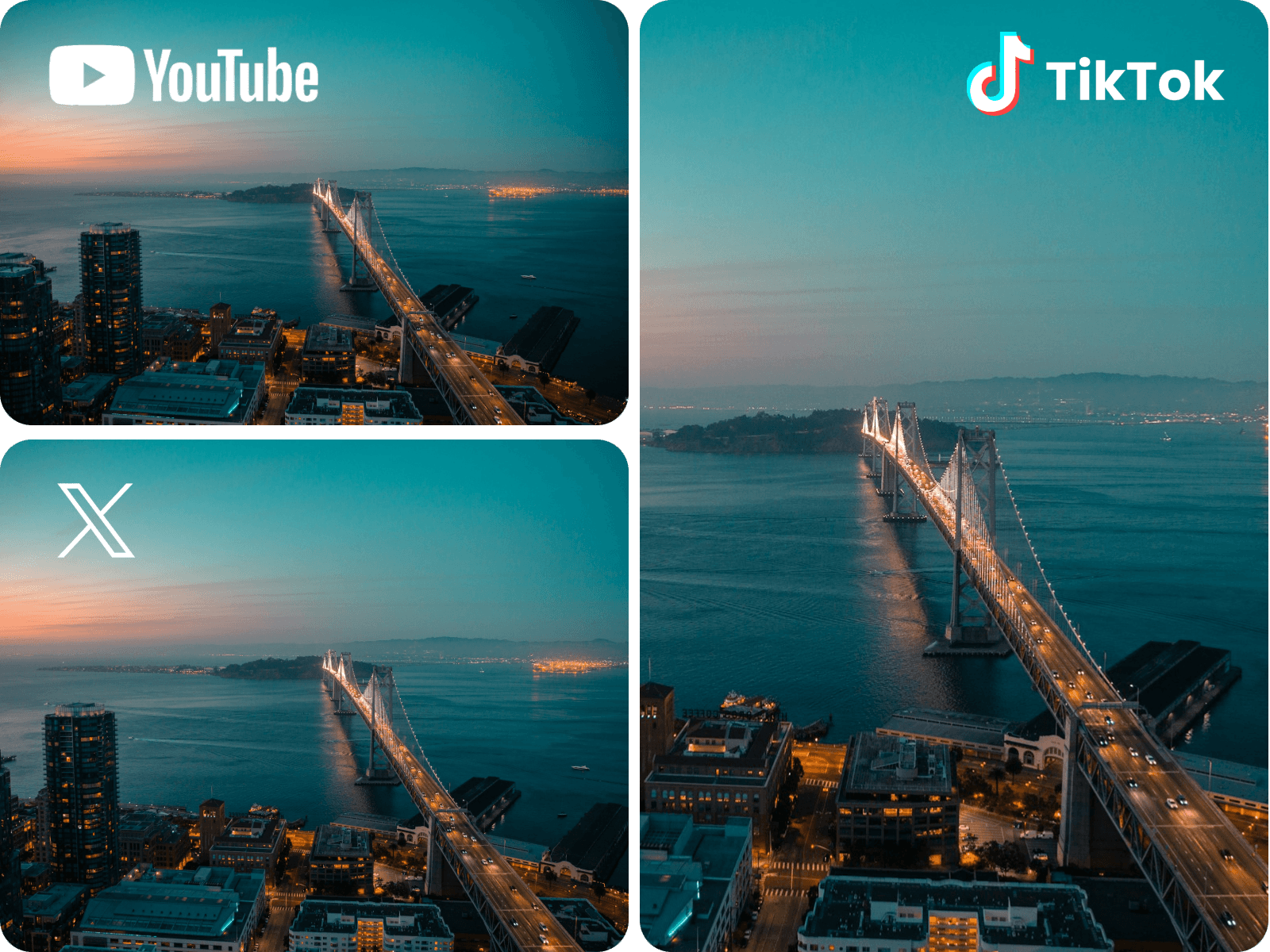 Optimize videos from youtube and tiktok to x videos