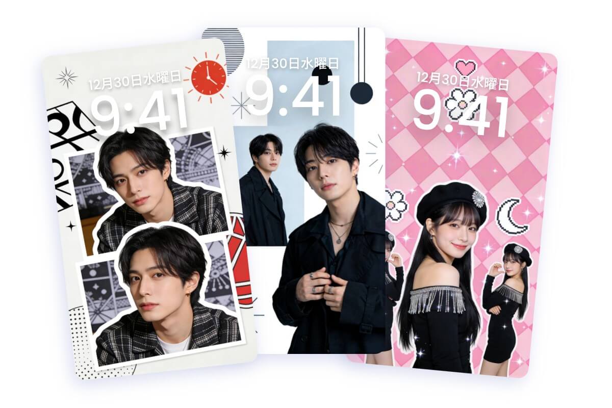 尊い瞬間を詰め込む推しコラ壁紙