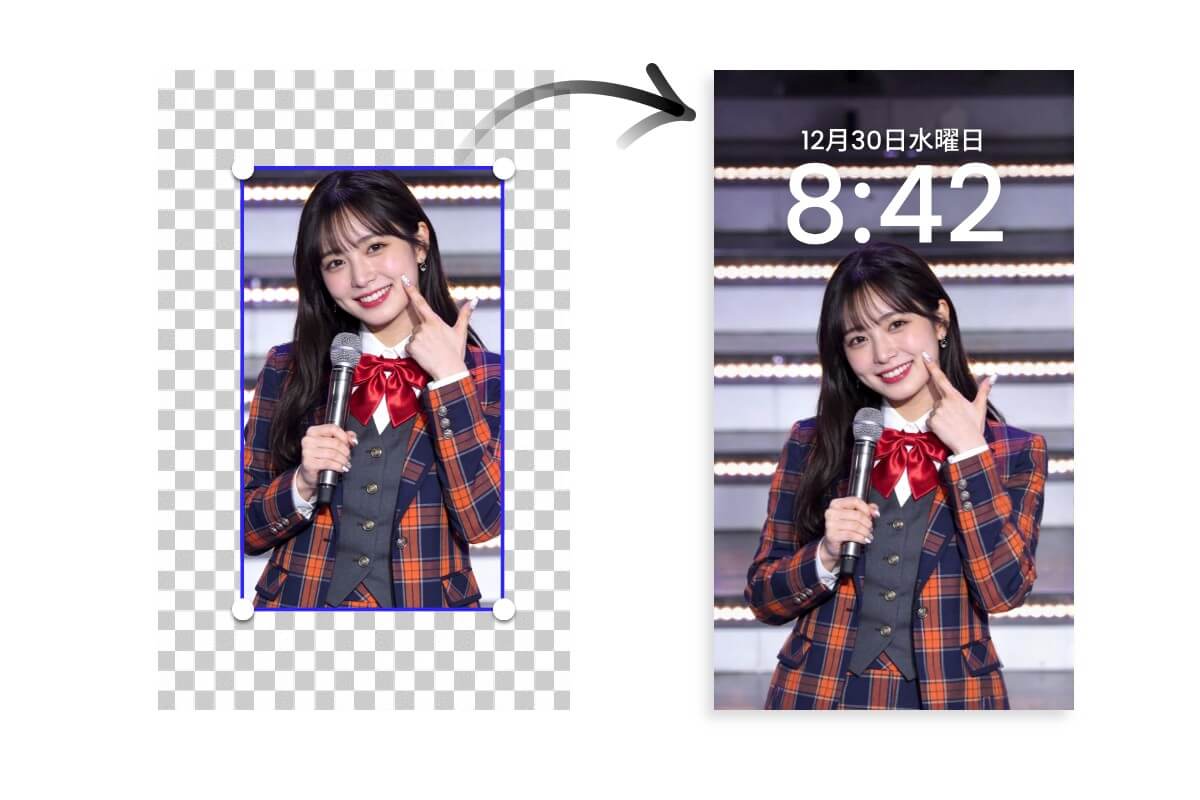 AI画像拡大で時計で推しの顔が隠れる問題を解決