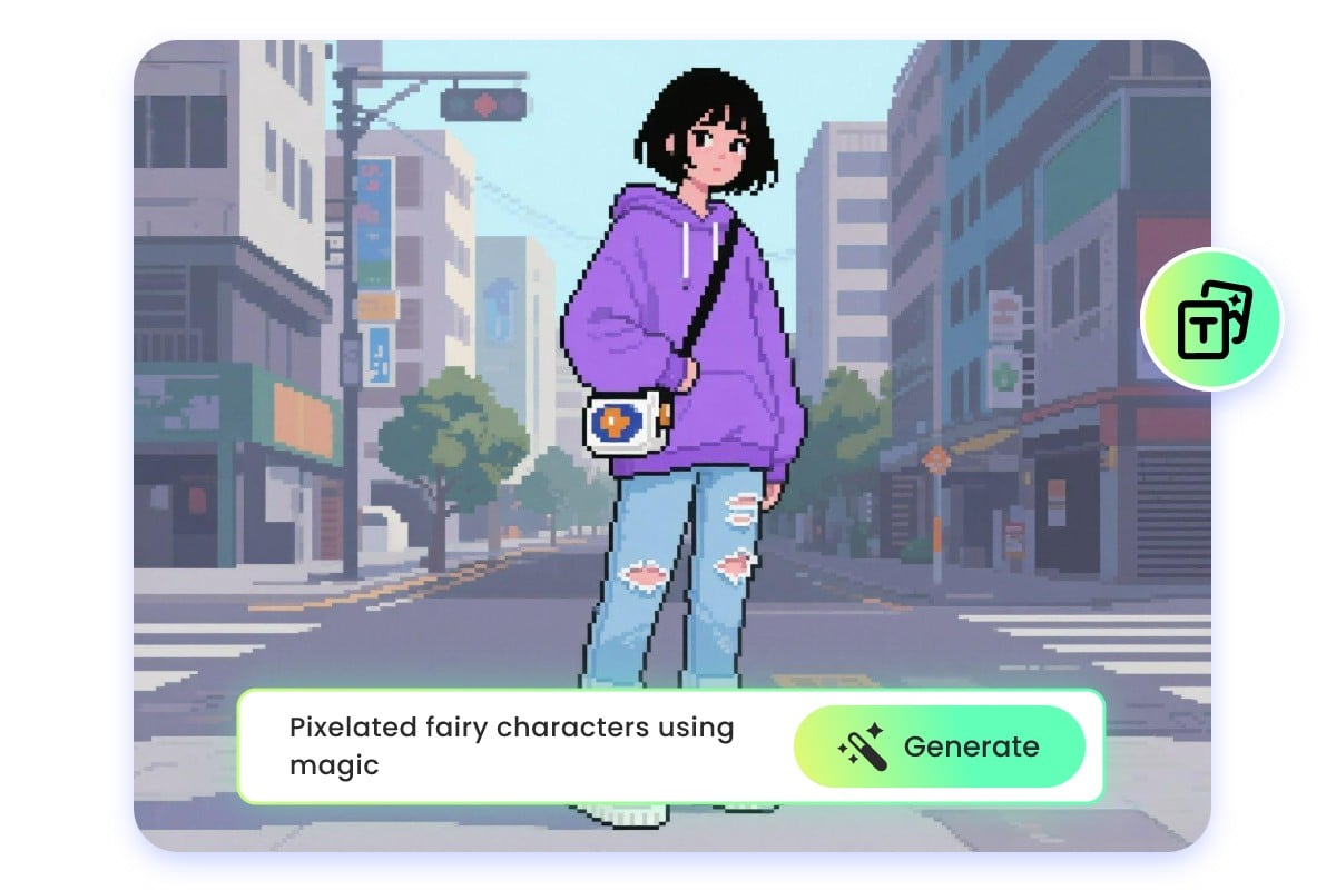 テキストから自分だけのピクセルアートキャラを作成