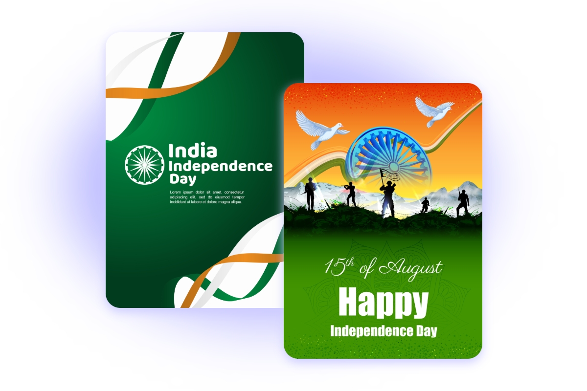 Poster making for India Independence Day