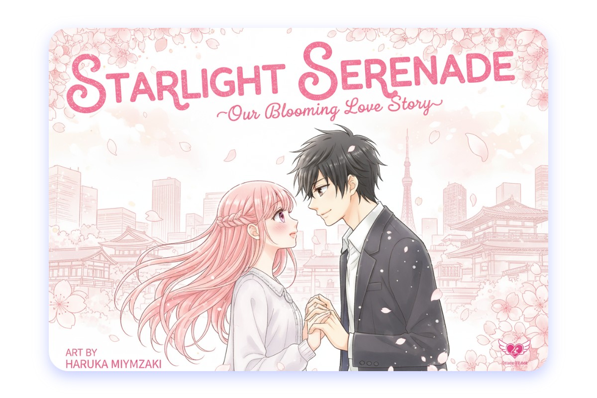 Quickly design manga cover