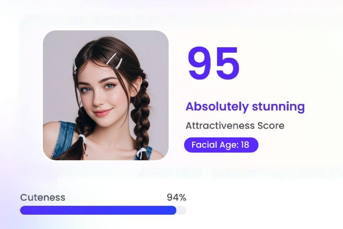 美人診断スコアテストで自分の可愛さを確認する