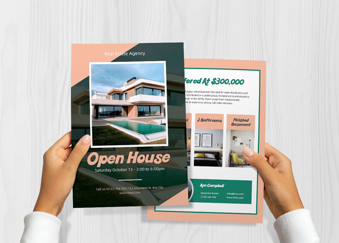 Real estate flyer