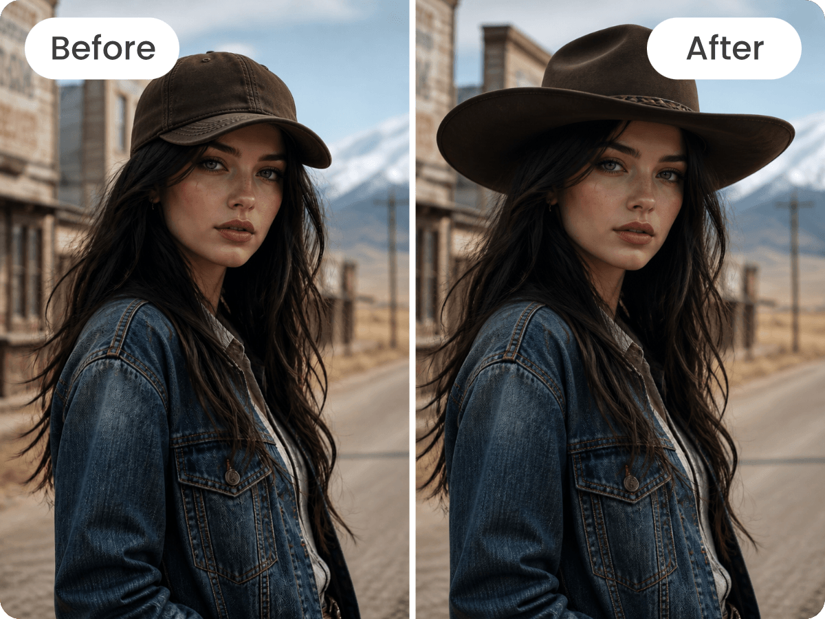 Realistic ai image replacement