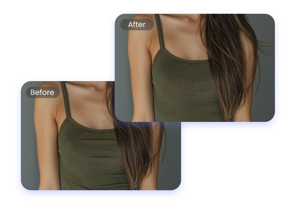 Remove clothes creases in a photo