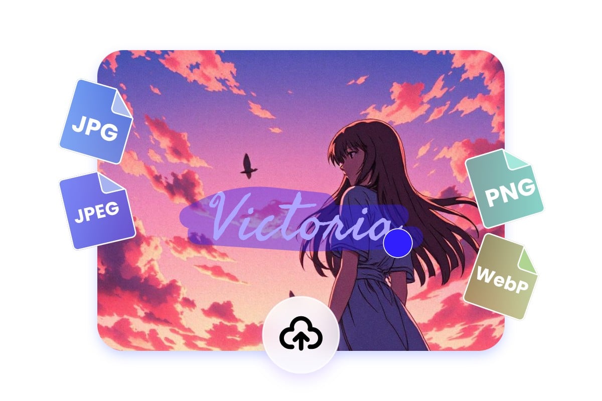 Remove signature from a a photo of an anime girl in multiple formats