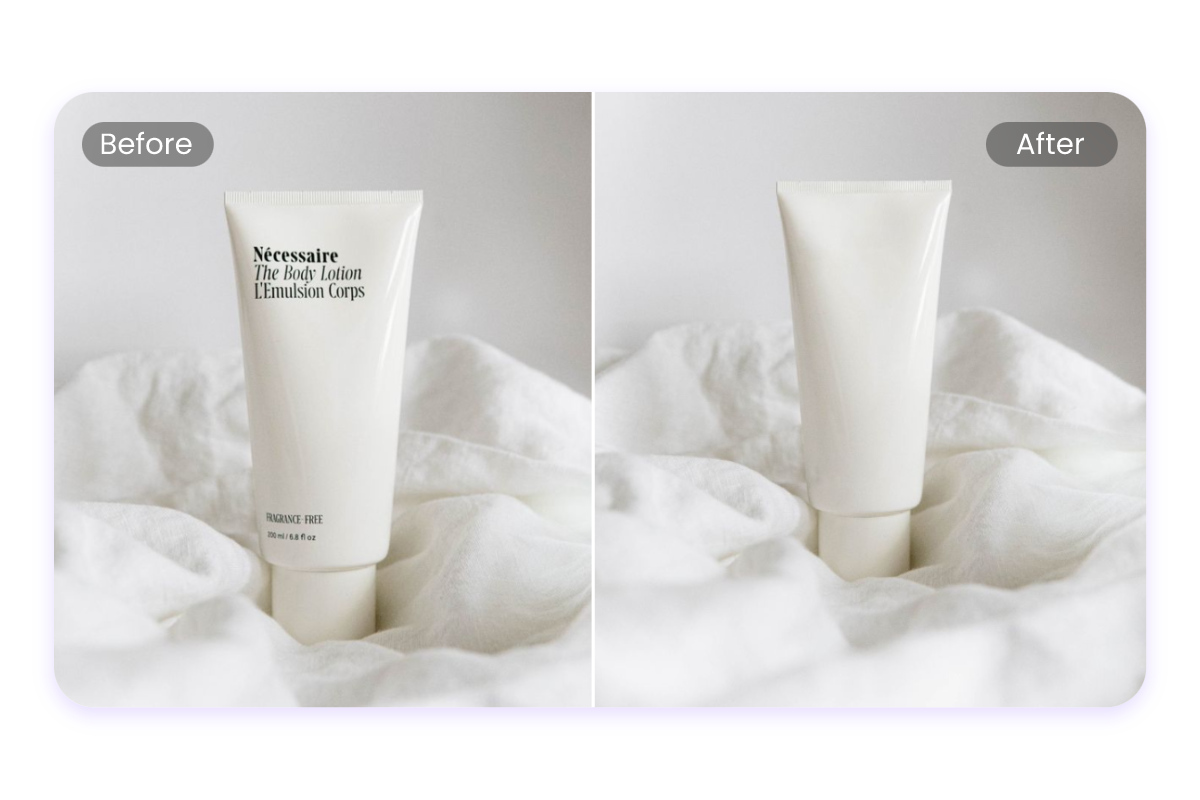 Remove text from product for business or ecommerce with fotor ai cleaner