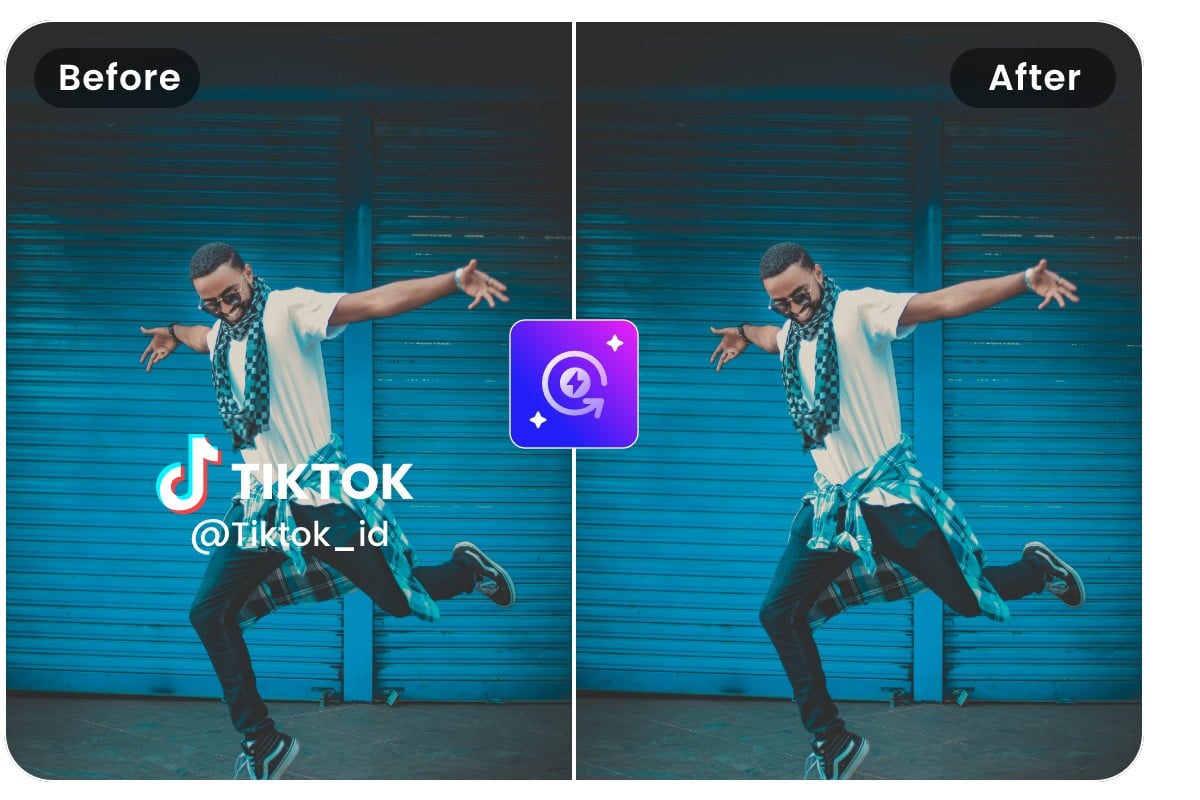 Remove the watermark from the dancing video