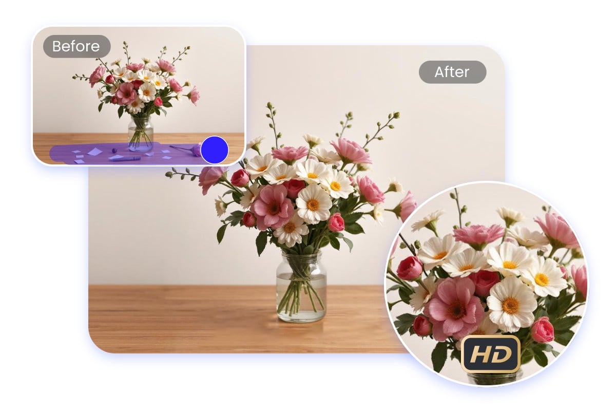 Remove unwanted objects from images with Fotor AI photo object remover in high quality
