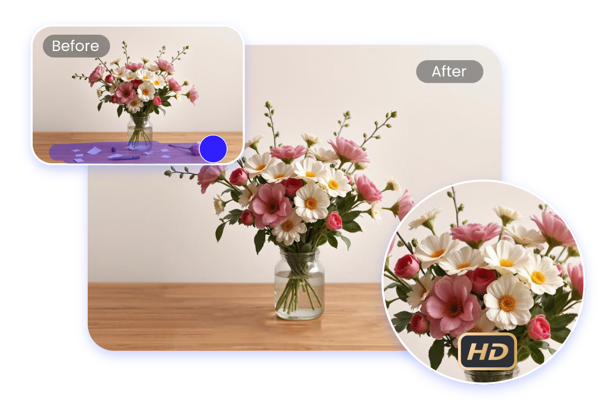 Remove unwanted objects from images with Fotor AI photo object remover in high quality