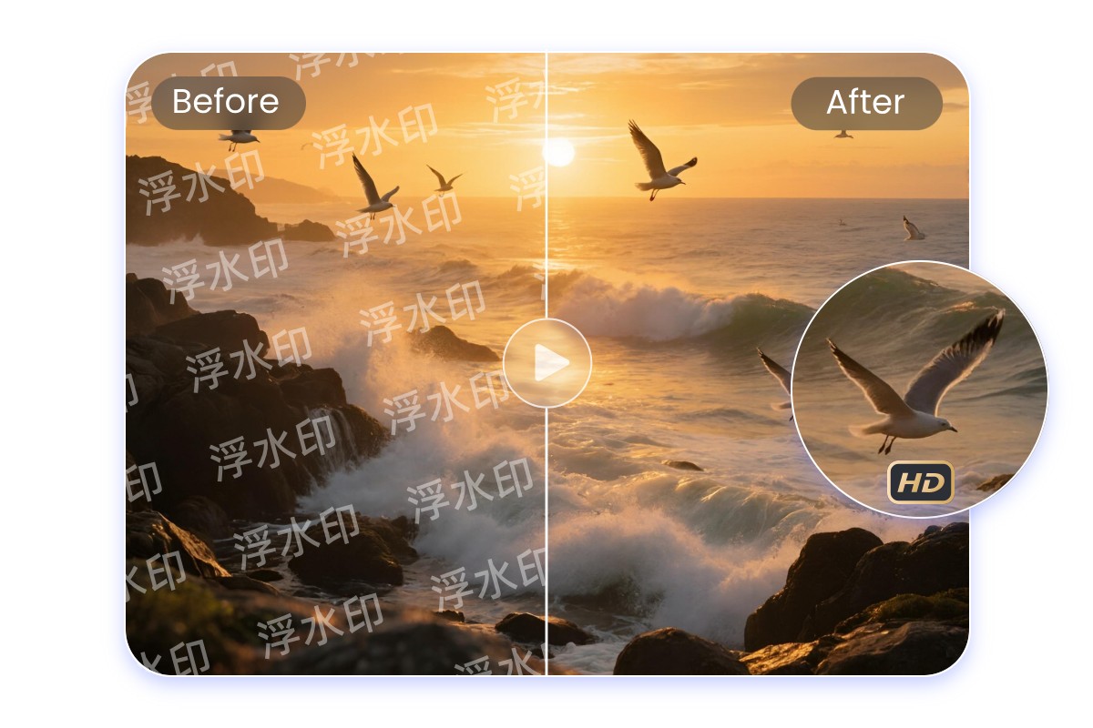 超清無損去除圖片浮水印