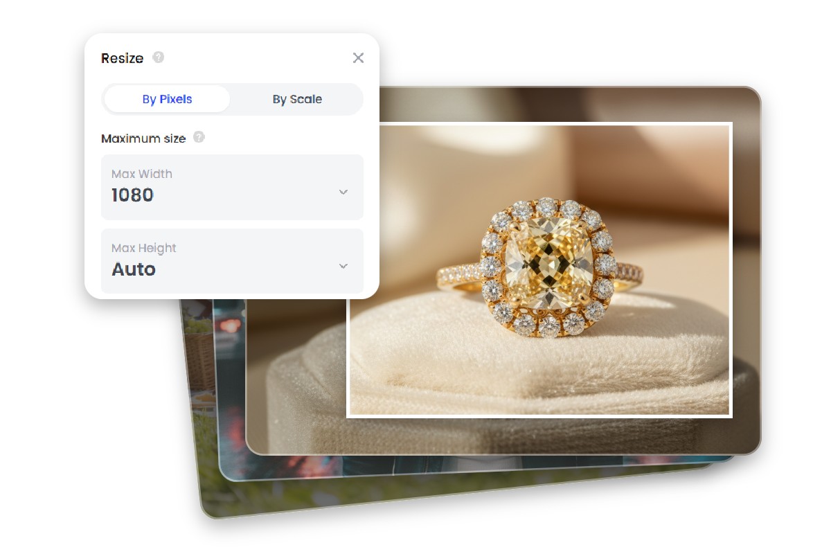 Resize or crop product images in bulk with Fotor bulk image resizer