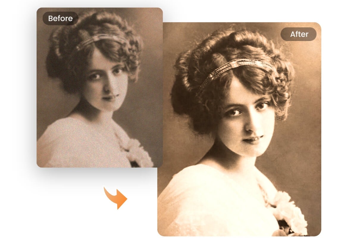 Реставрация фото онлайн: Восстановление старых фотографий с помощью  искусственного интеллекта в режиме онлайн за считанные секунды | Fotor