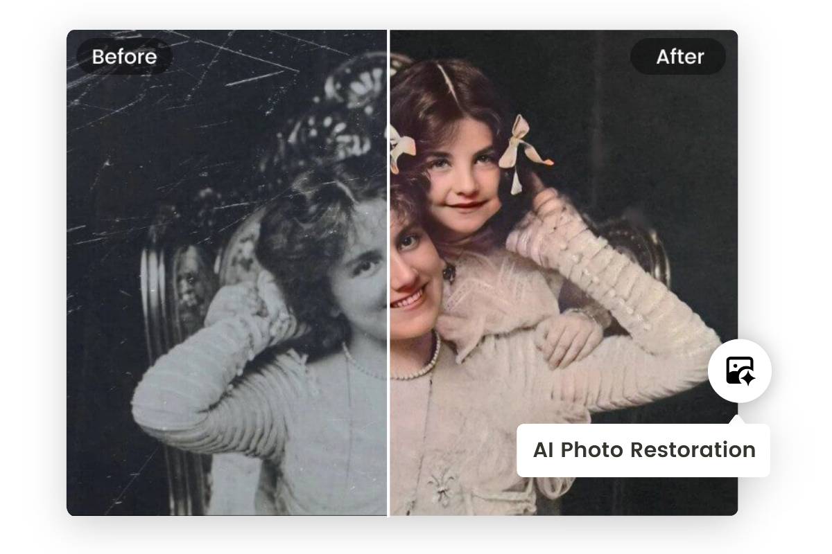 Khôi phục hình ảnh cũ vì chưng trình sửa đổi hình ảnh Fotors AI