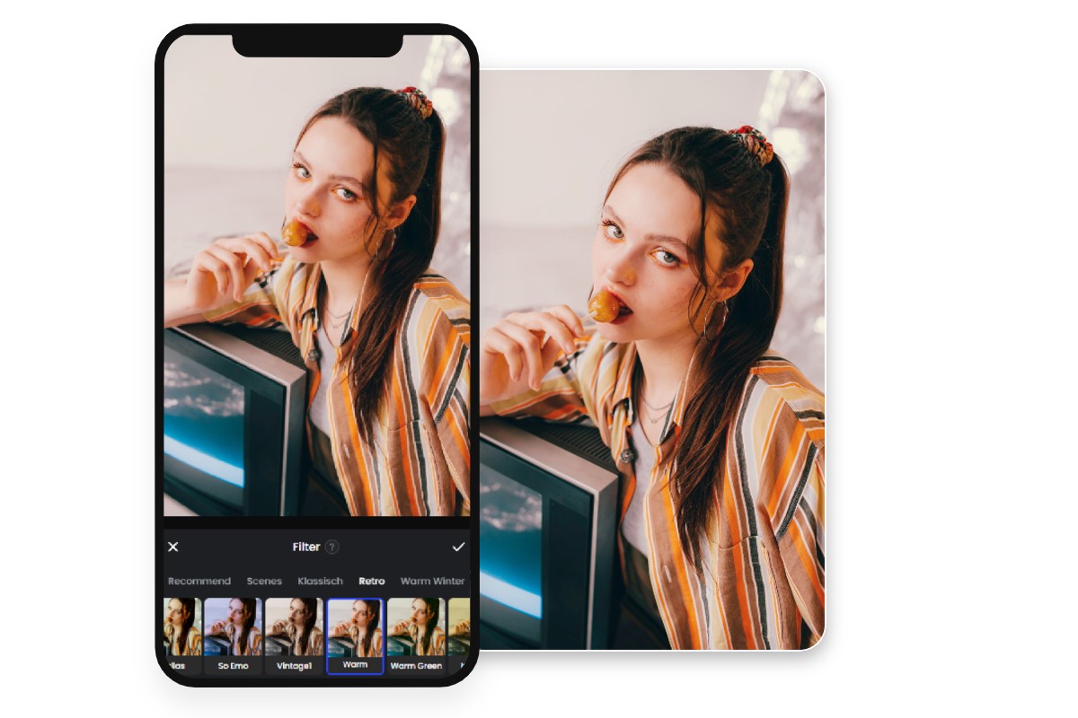 Retro filter fuer deine mobilen geraeten nutzen