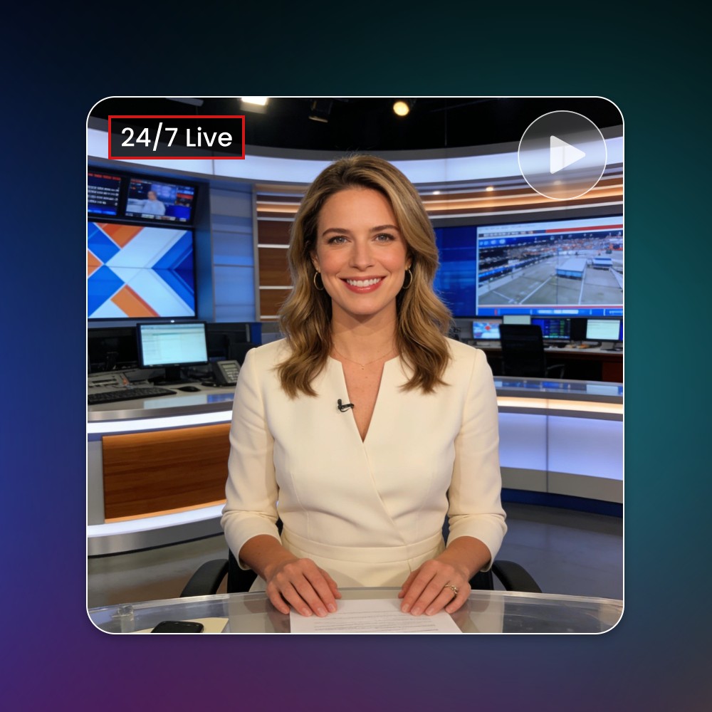 Run 247 ai powered fake news channels