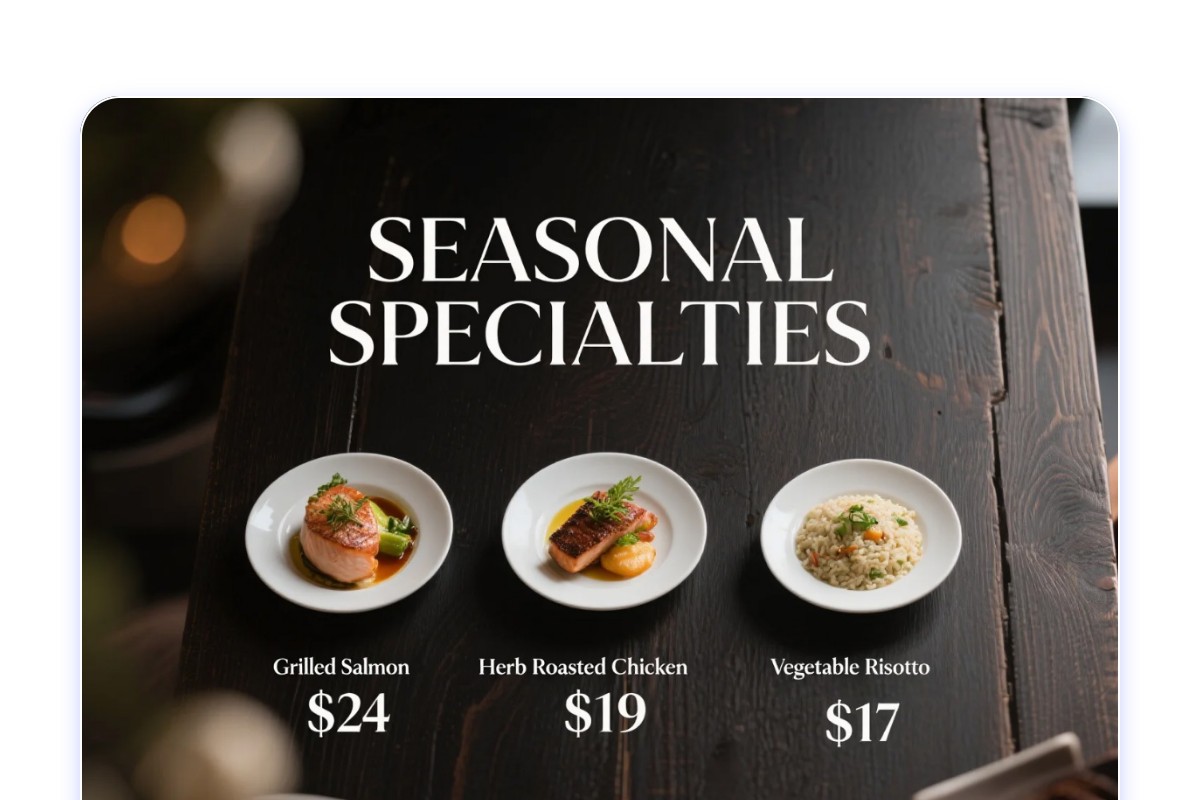 Scan and copy text from menu for daily use