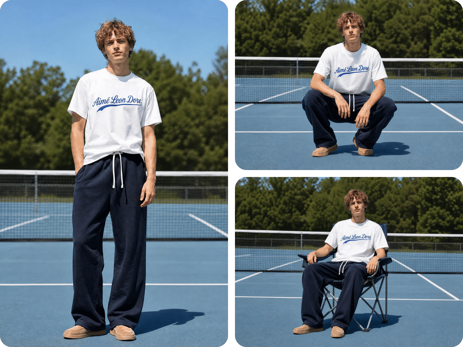 See how outfits look on different poses