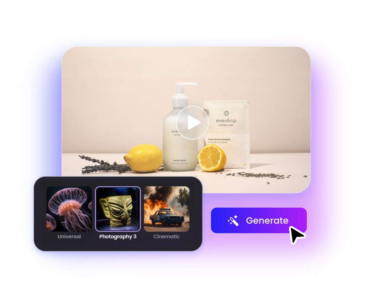 Select a style and generate