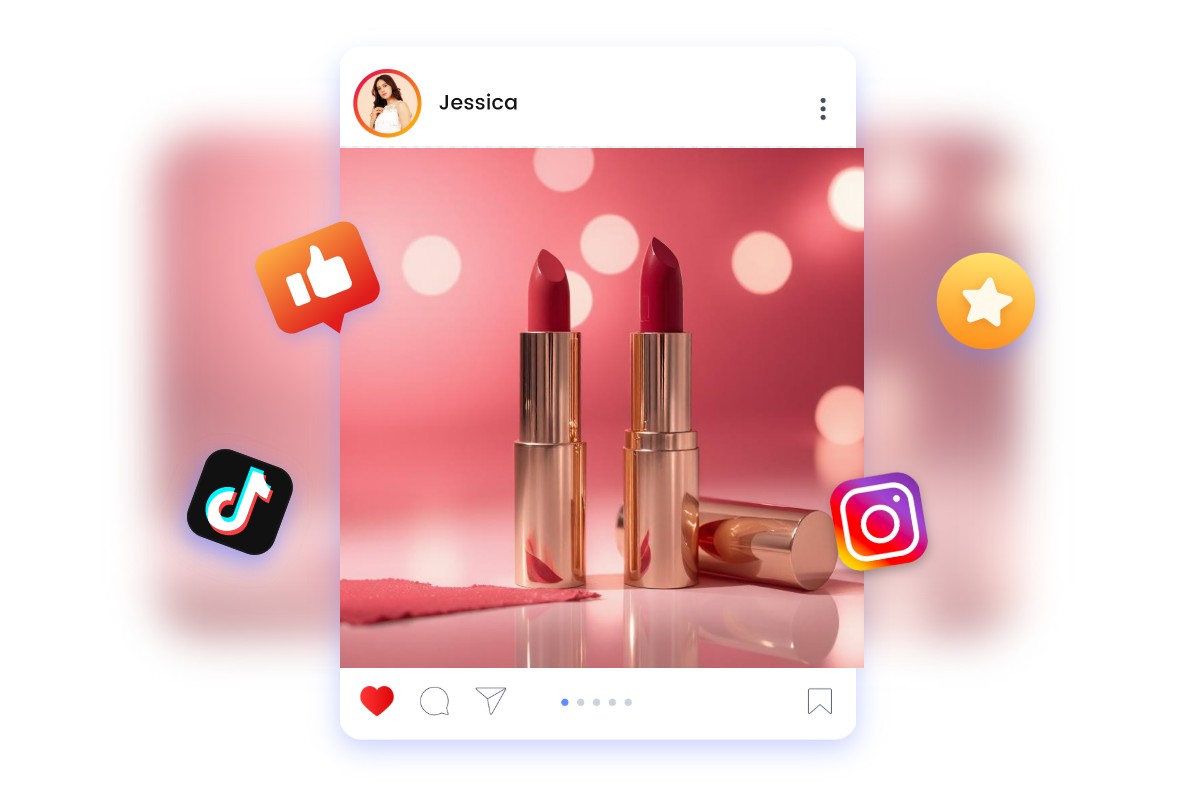 Share AI generated video ads on social media