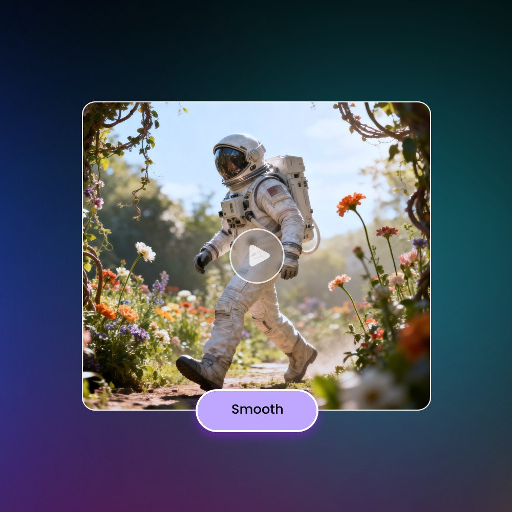 Smooth frame transition for natural non looped flow