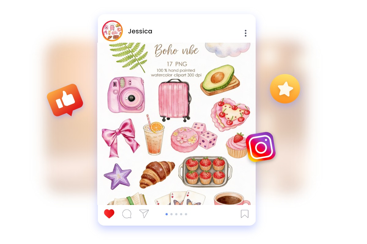 Publications sur les réseaux sociaux et aperçus visuels