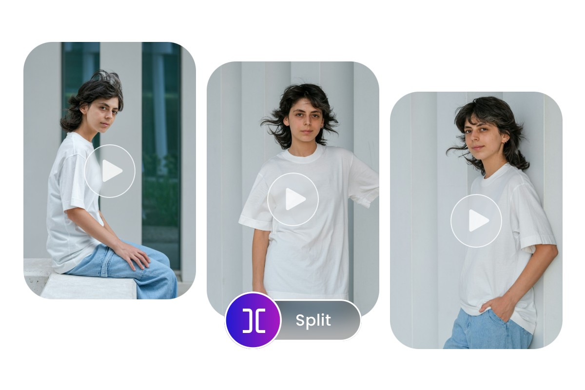 Split a long video into short form clips to post on Tik Tok