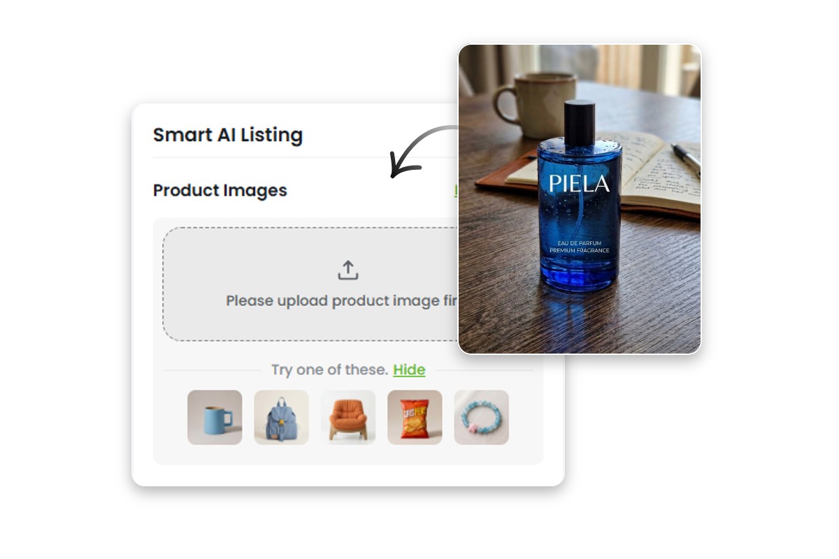 Step 1 product image analysis