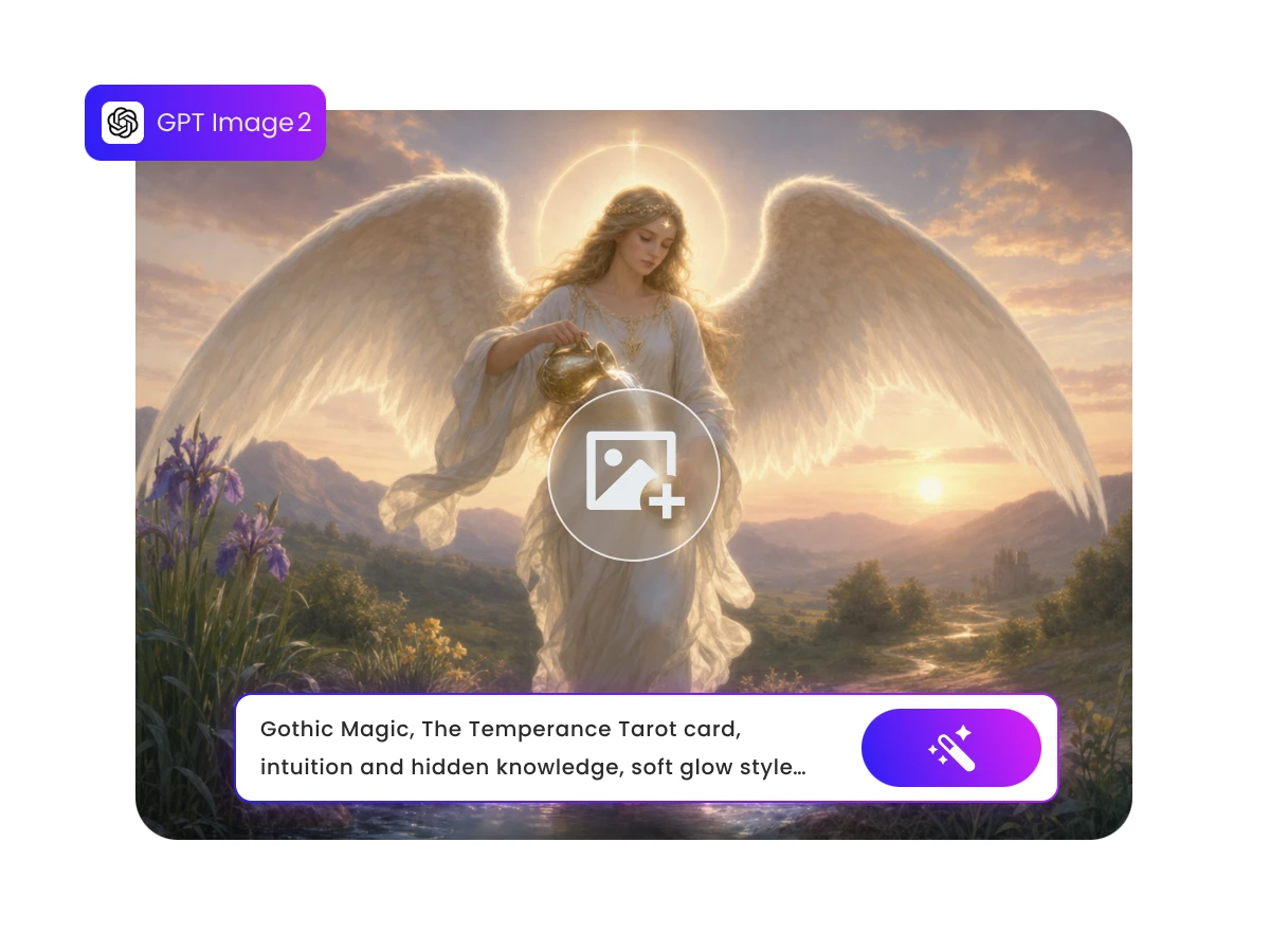 Step 1 select a model and describe what kind of taro card you want to generate 1