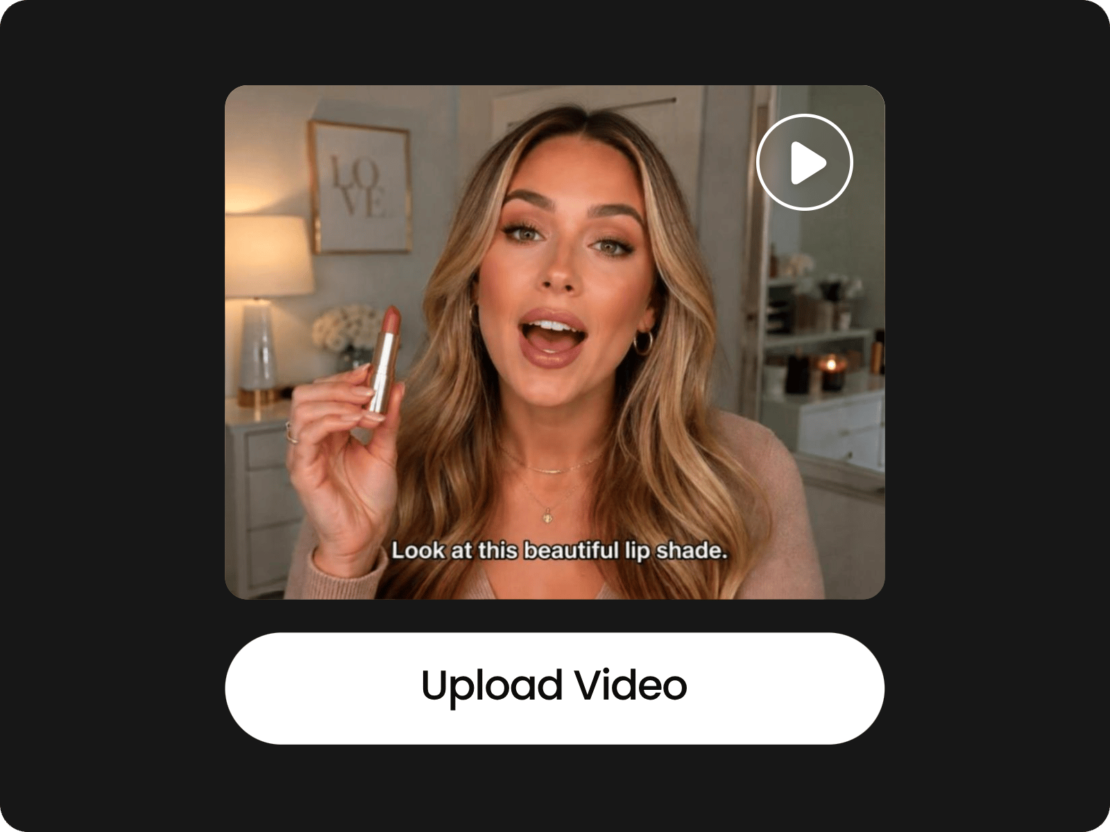Step 1 to upload the video for translation