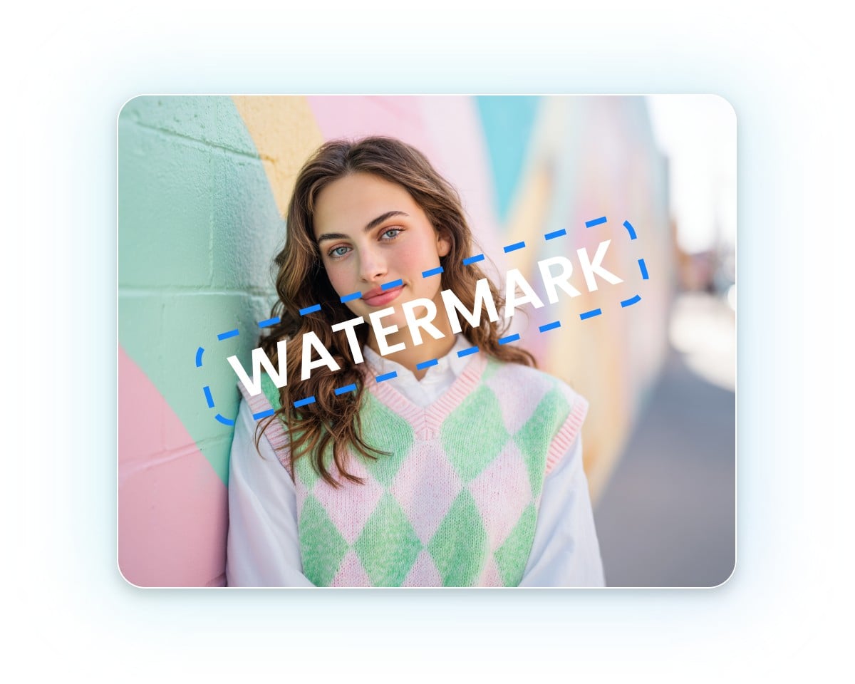 Step 2 automatically recognize the watermark edge